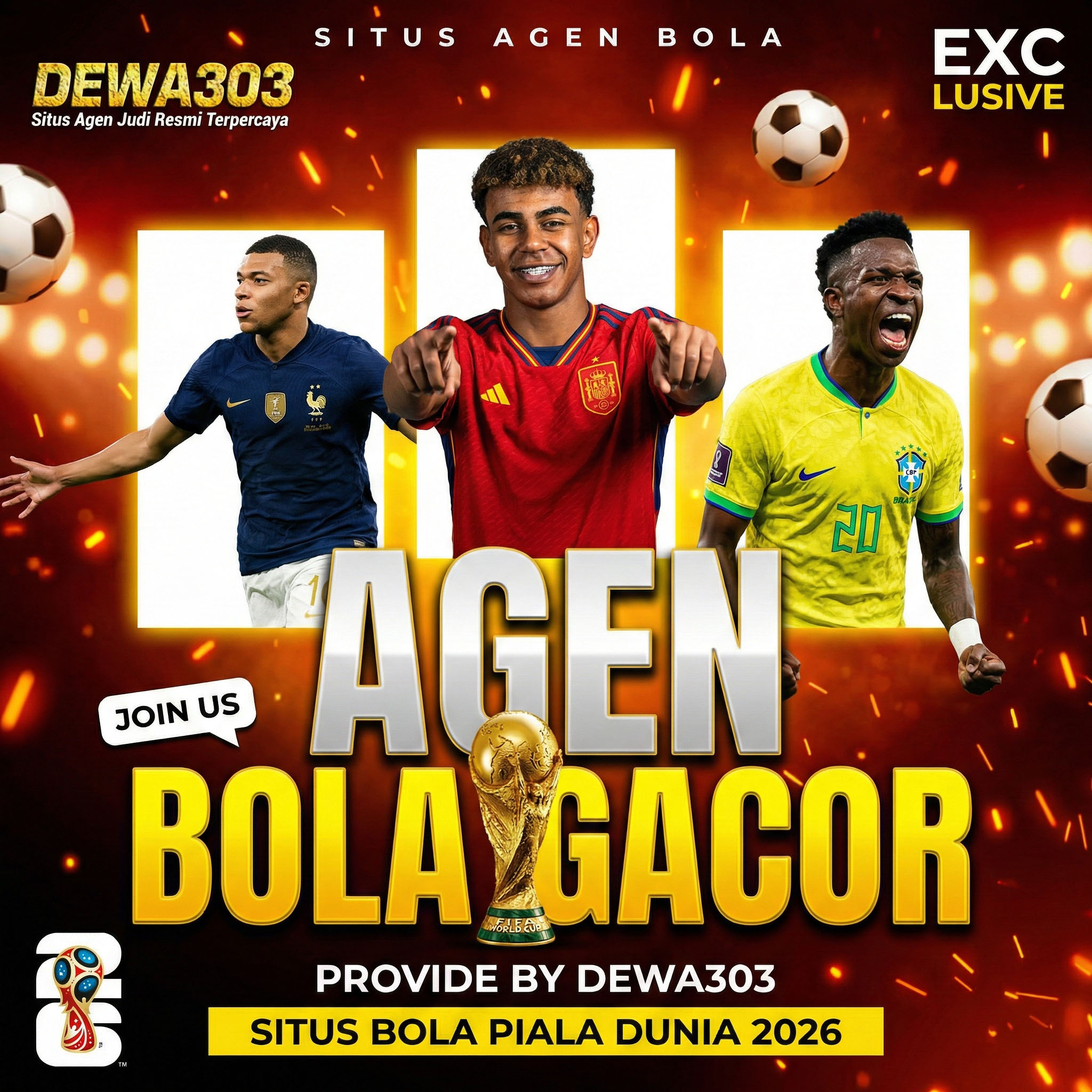DEWA303 : Link Taruhan Bola Terpercaya 2026 & Agen Resmi Mix Parlay Piala Dunia  image 1